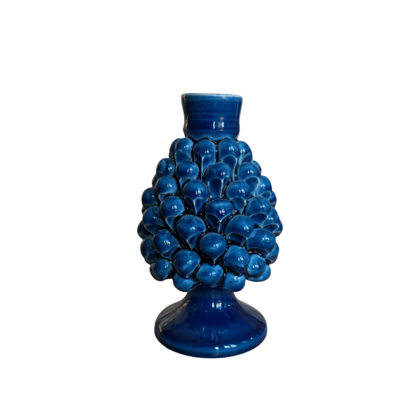 Pigna Blue Candle Holder - Medium