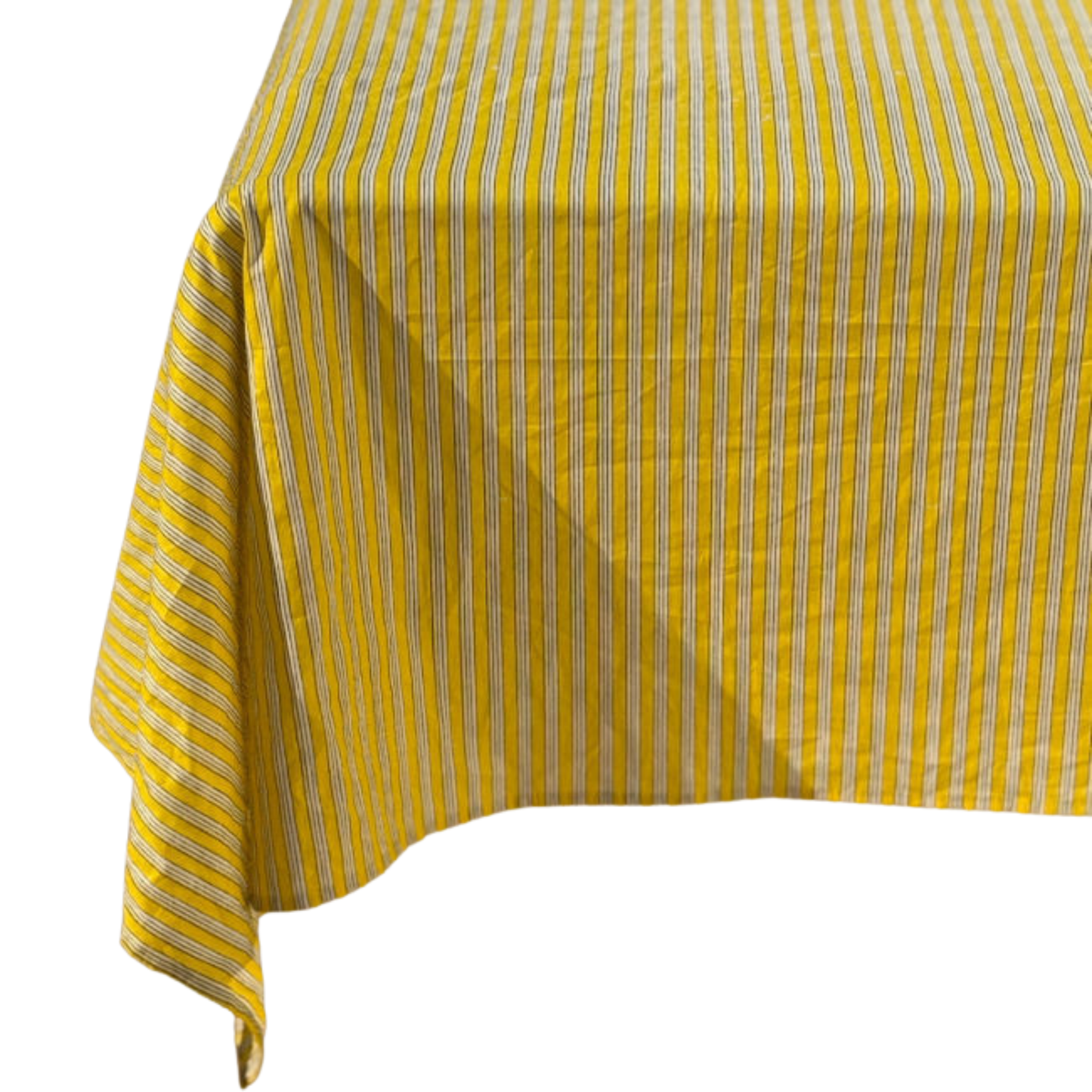 Yellow Striped Tablecloth