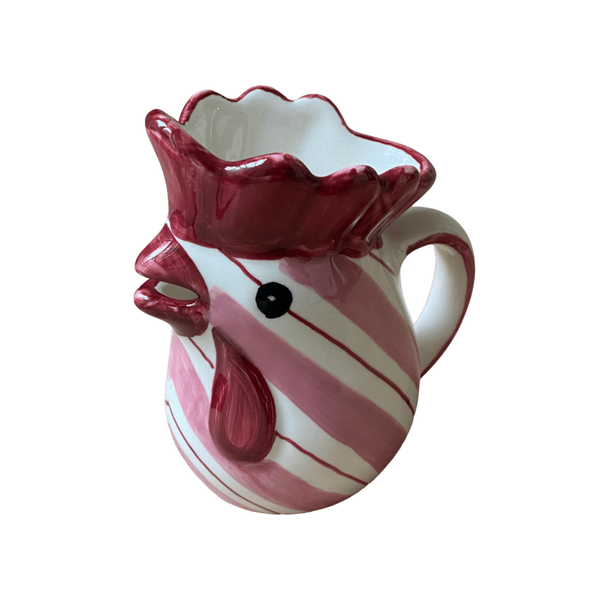Pink Striped Pitcher / Milk Jug