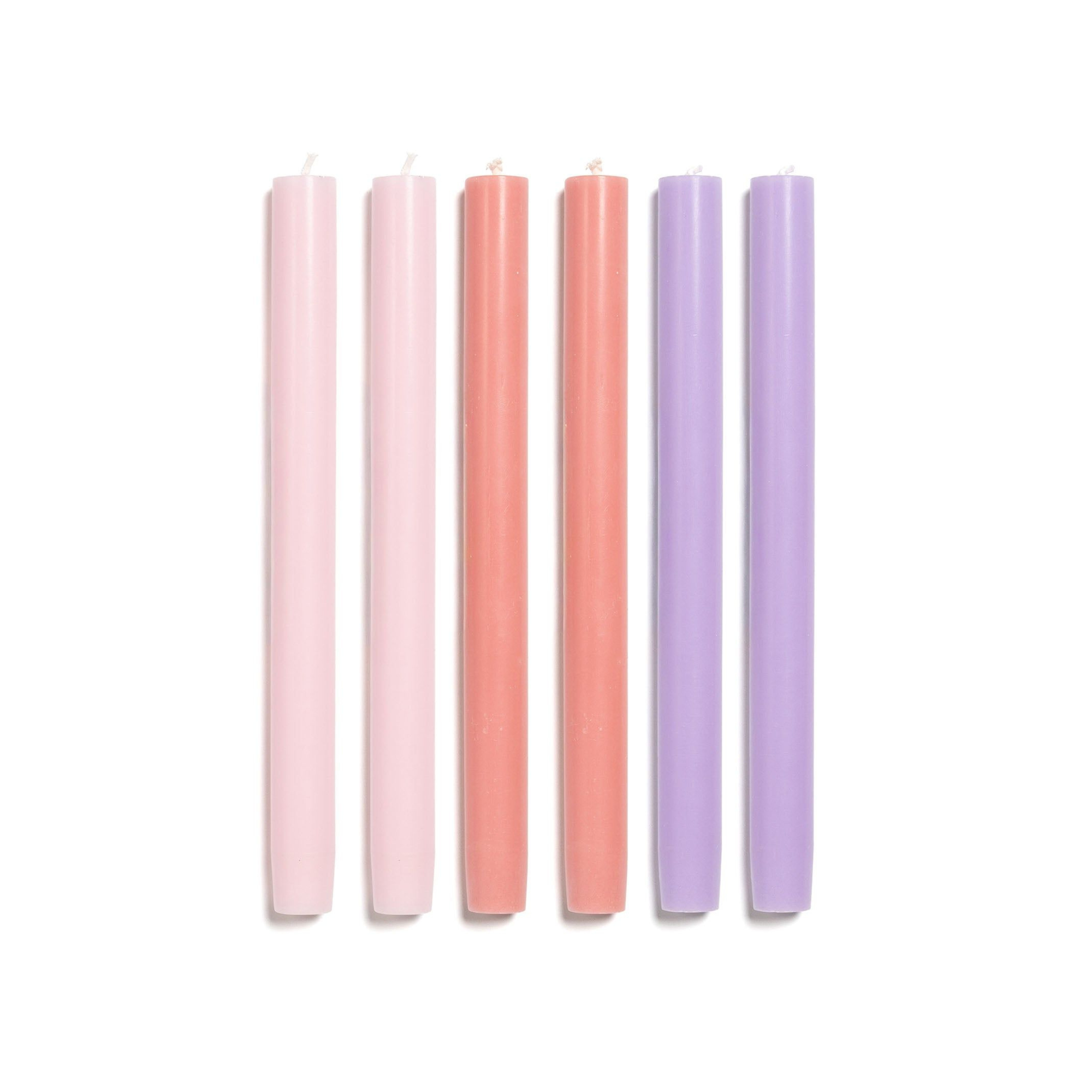 Solid Candle Set - Pinks & Lilacs