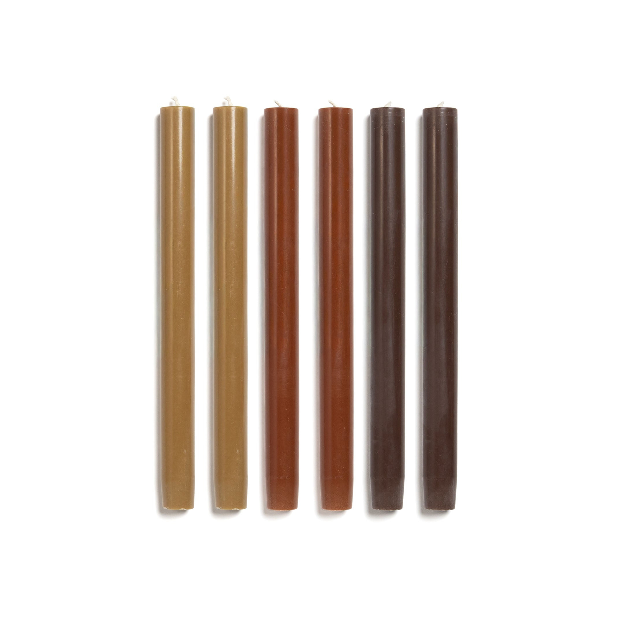 Solid Candle Set -Earth Tone