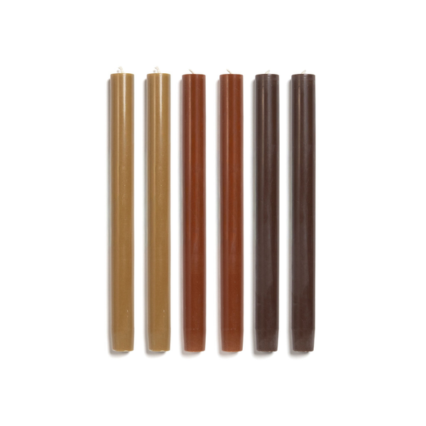 Solid Candle Set -Earth Tone