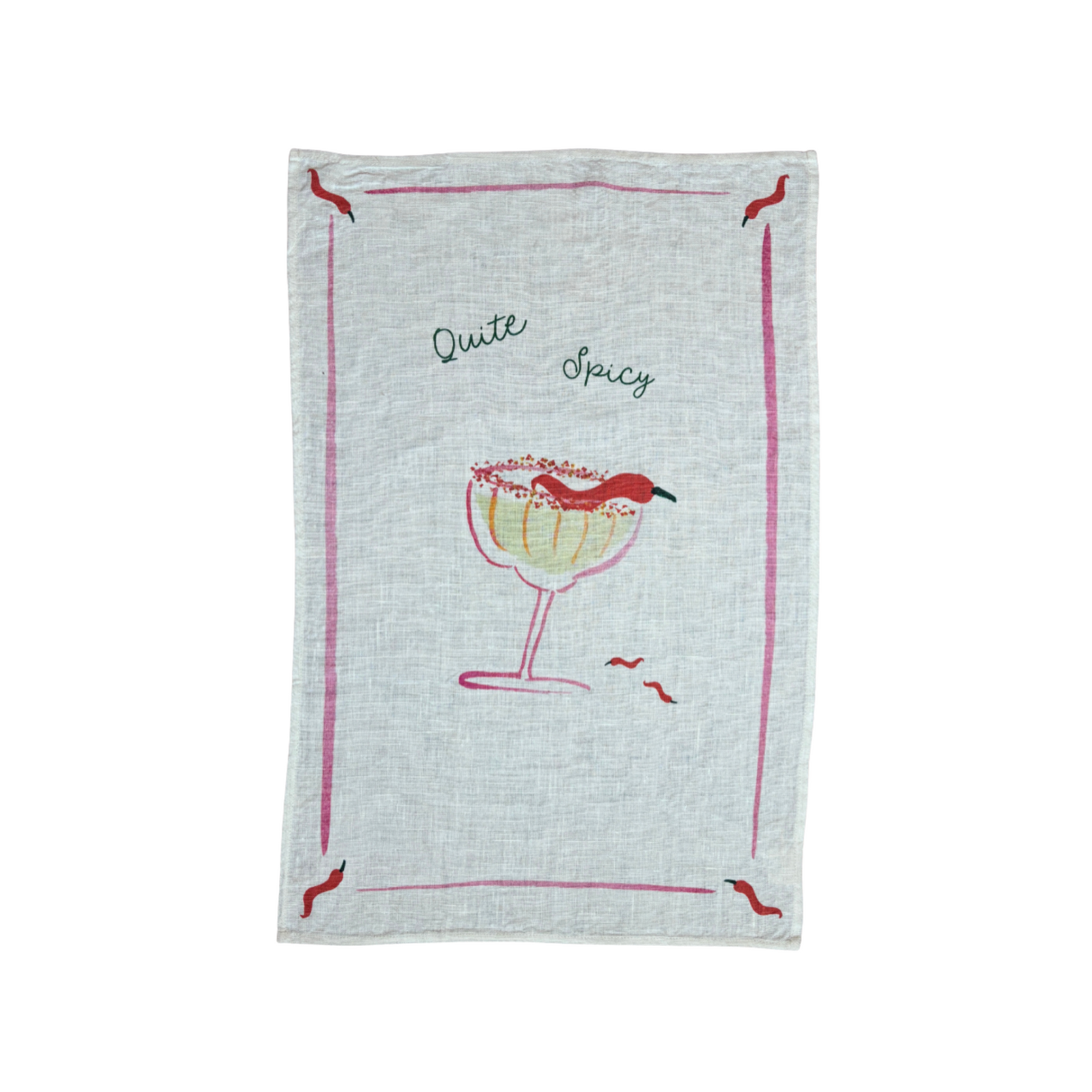 Quite Spicy - Picante Spicy Margs Linen Teatowel