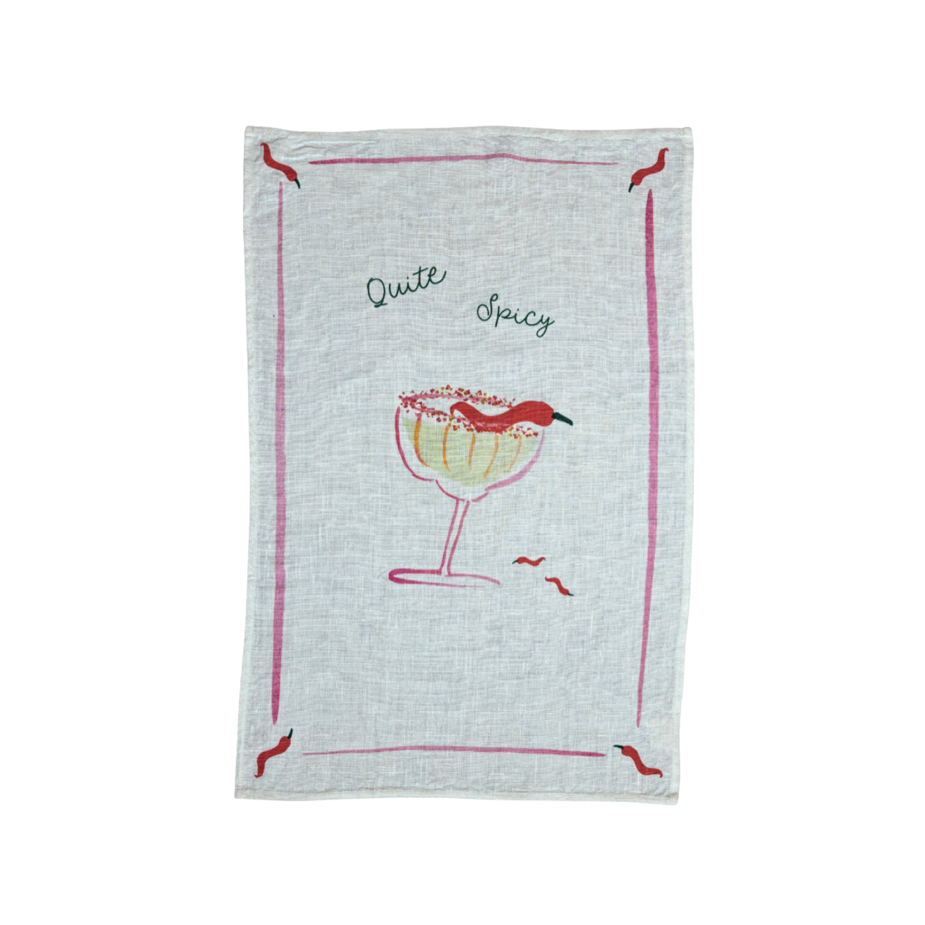 Quite Spicy - Picante Spicy Margs Linen Teatowel