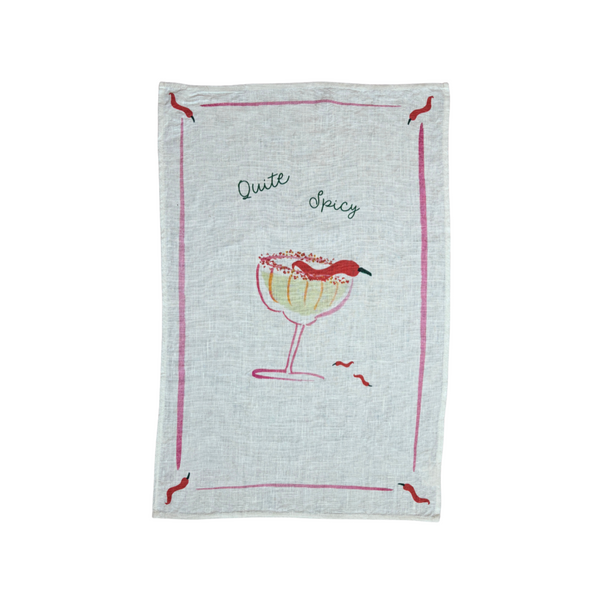 Quite Spicy - Picante Spicy Margs Linen Teatowel