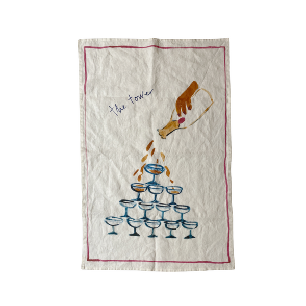 The Tower - Linen Teatowel