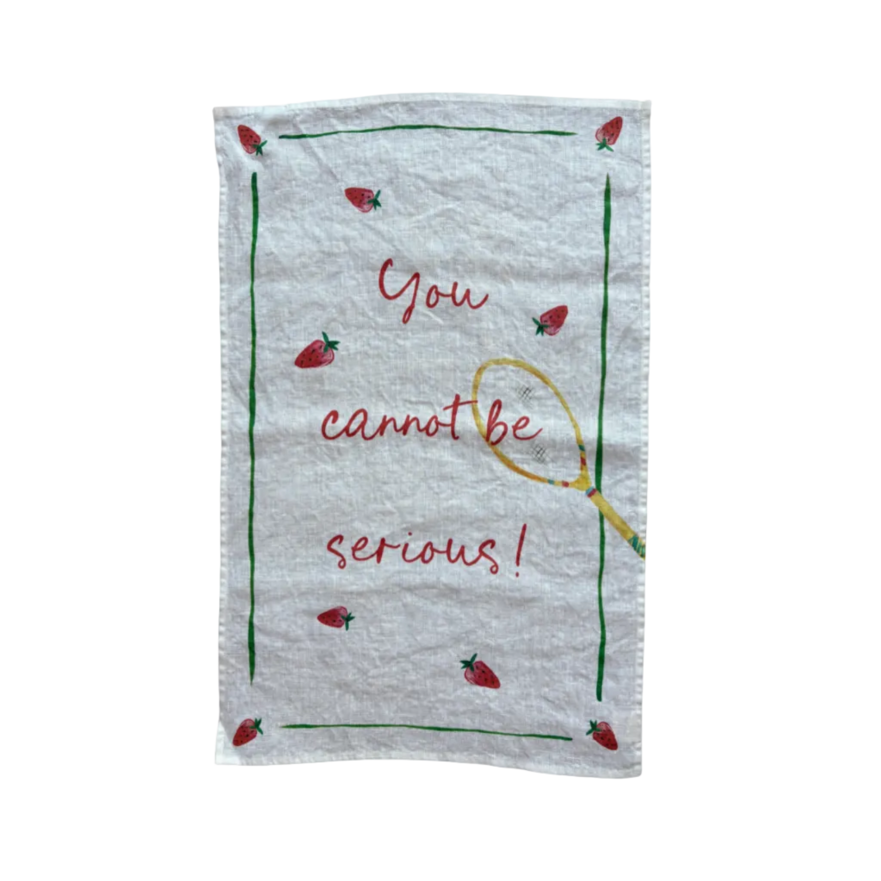 You Cannot be Serious! - Tennis Linen Teatowel