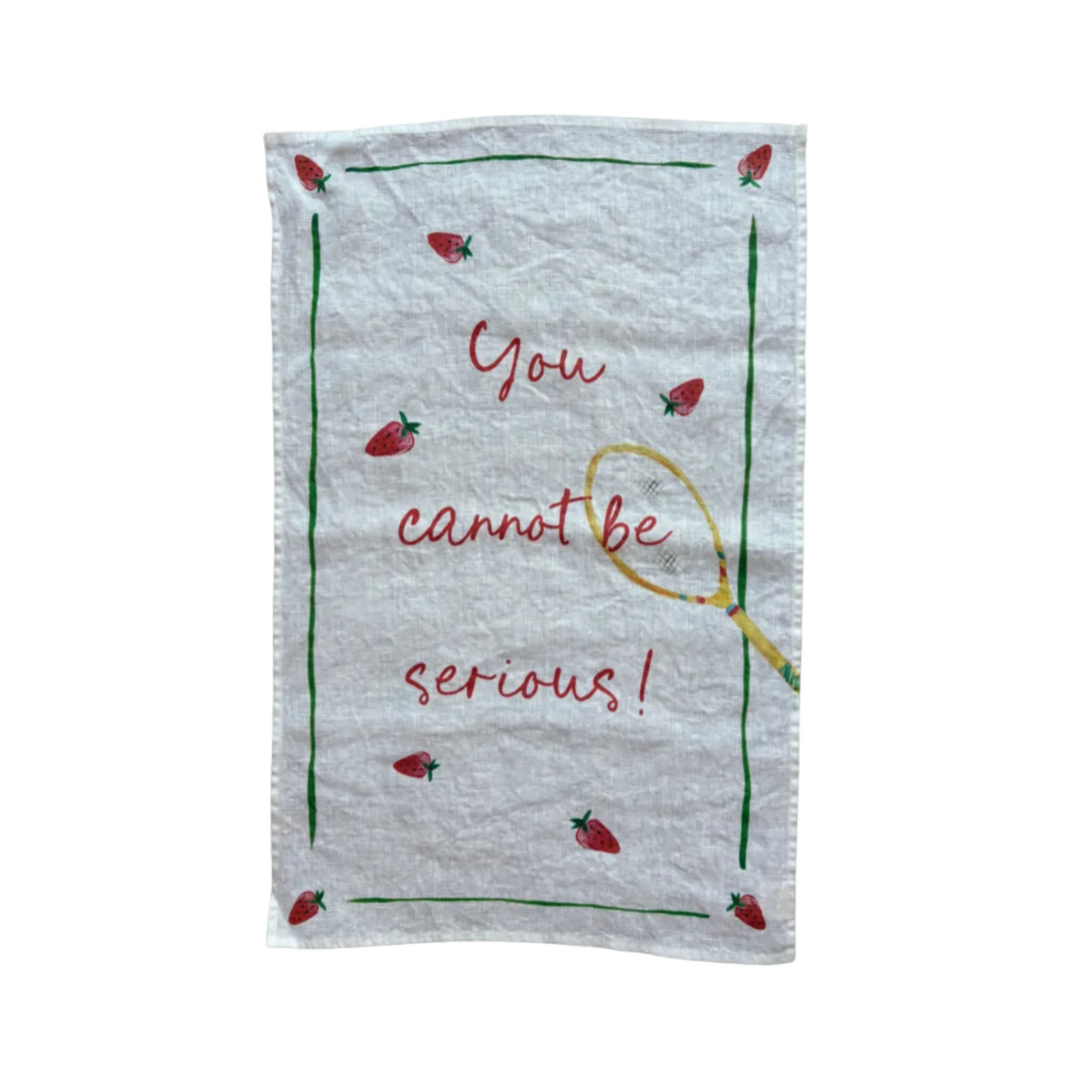 You Cannot be Serious! - Tennis Linen Teatowel