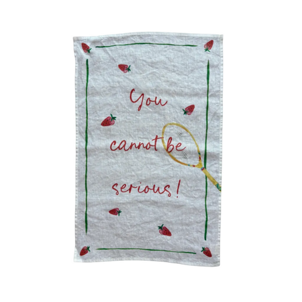 You Cannot be Serious! - Tennis Linen Teatowel