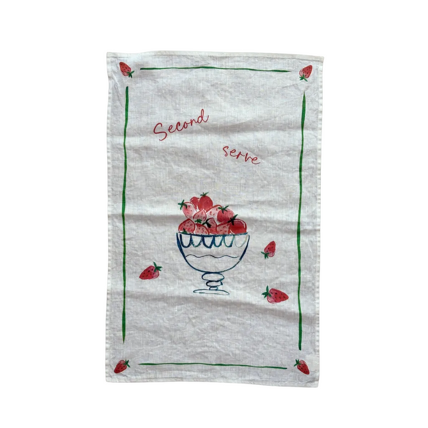 Second Serve - Tennis Linen Teatowel