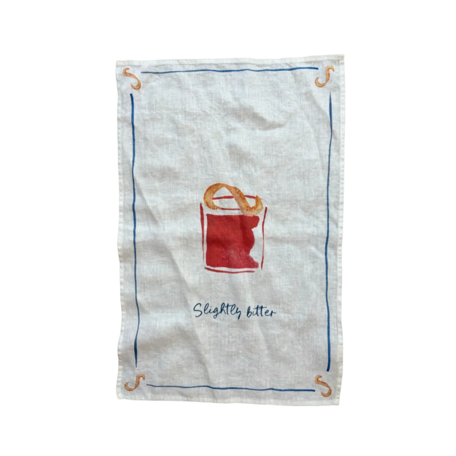 Negroni - Slightly Bitter Linen Teatowel