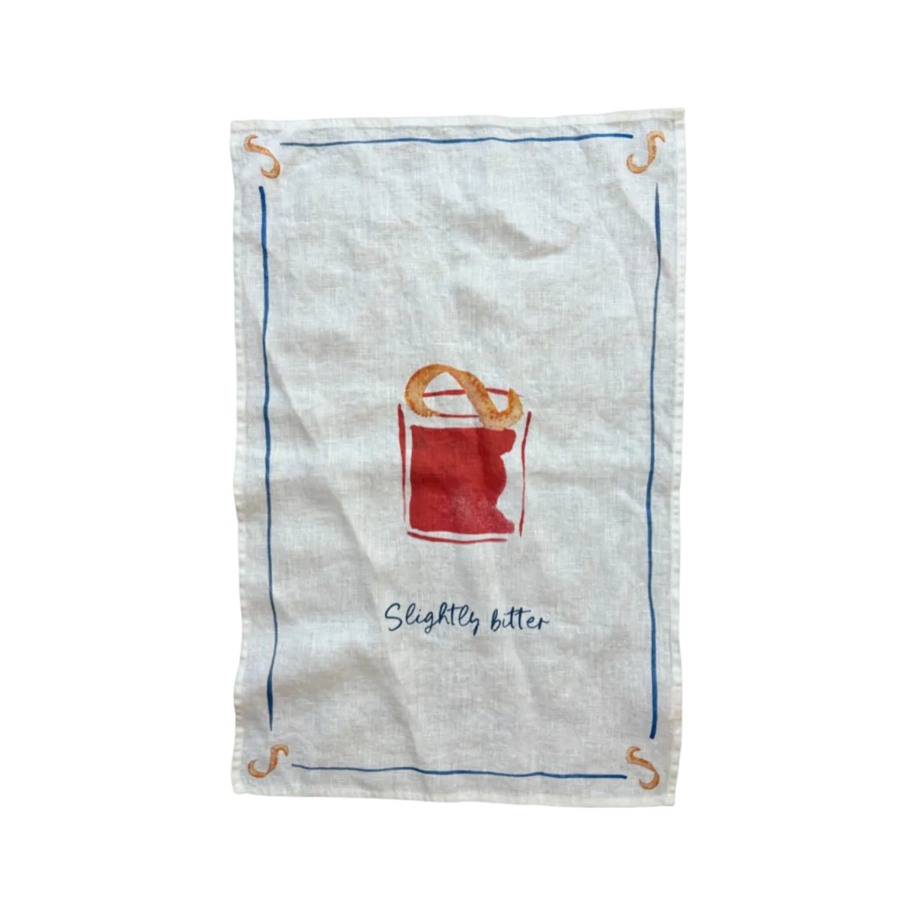 Negroni - Slightly Bitter Linen Teatowel