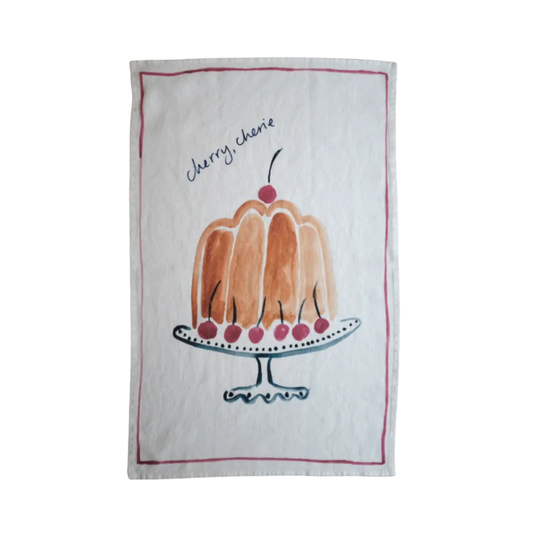 Cherry Cherie - Linen Teatowel