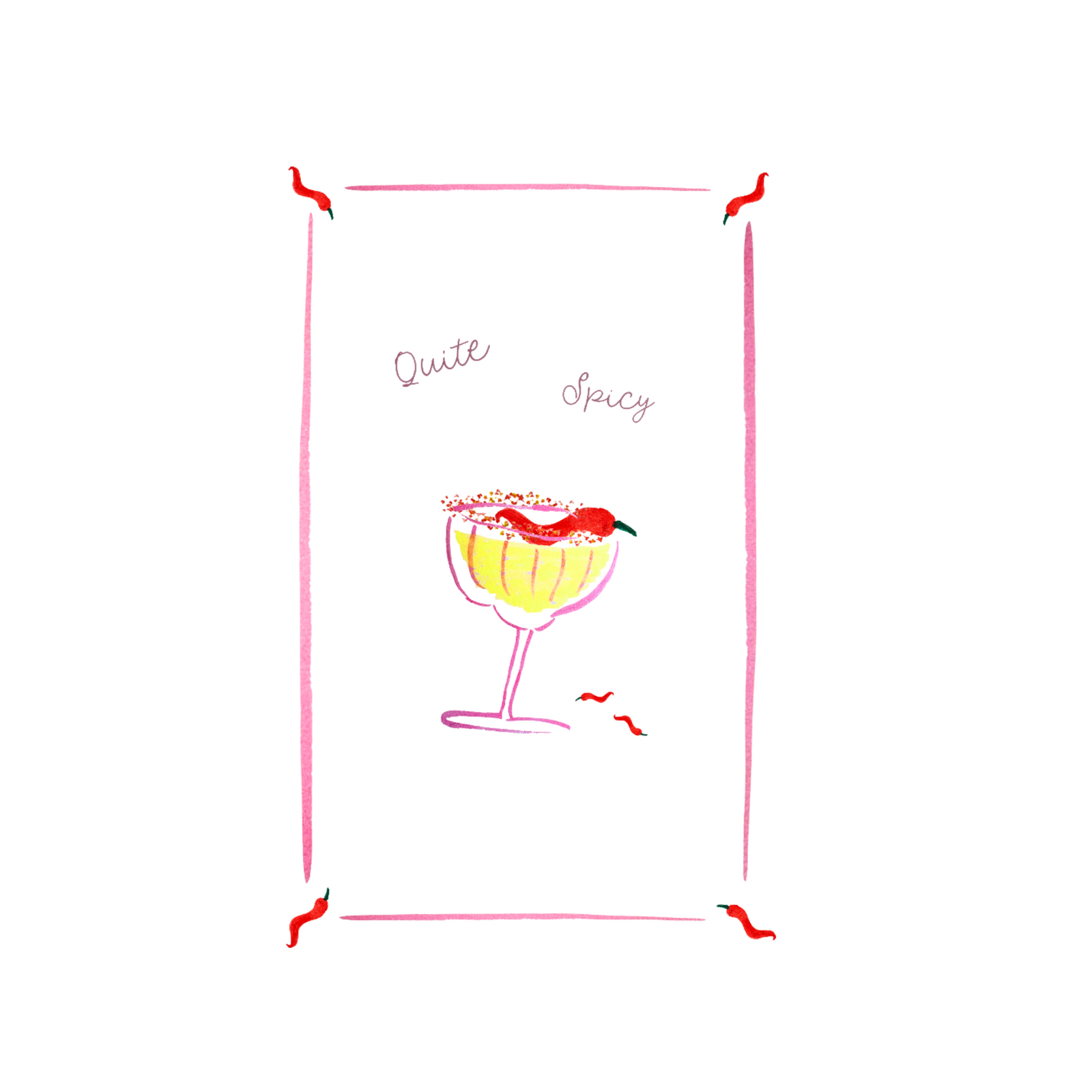 Quite Spicy - Picante Linen Teatowel