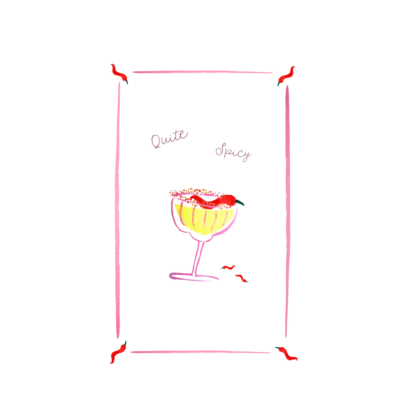 Quite Spicy - Picante Linen Teatowel