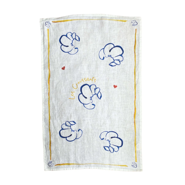 Les Croissants - Linen Teatowel