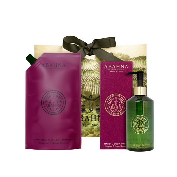 Hand & Body Wash Refill Set - Frangipani & Orange Blossom