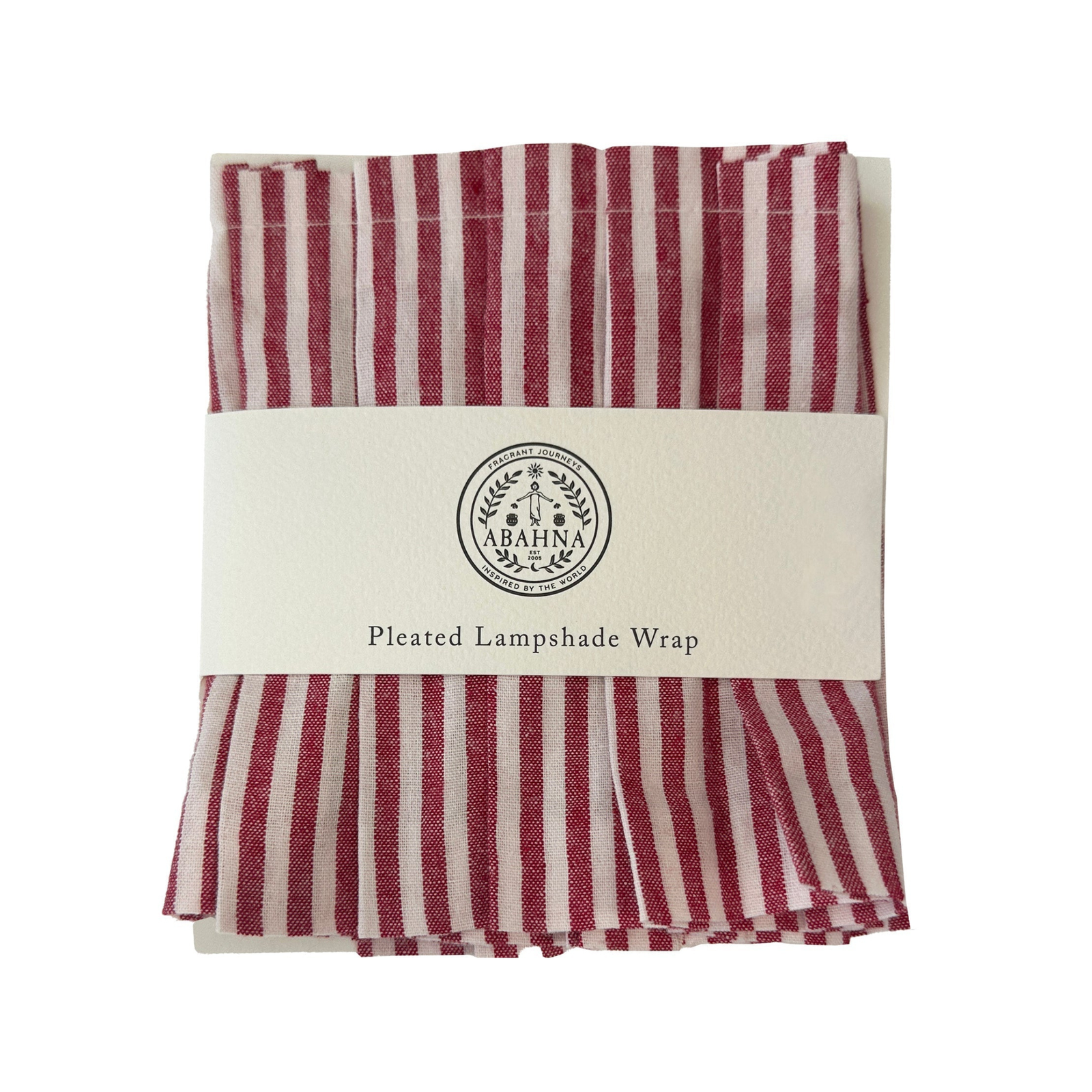 Pleated Lamp Shade For Cordless Lamp - Pink & White