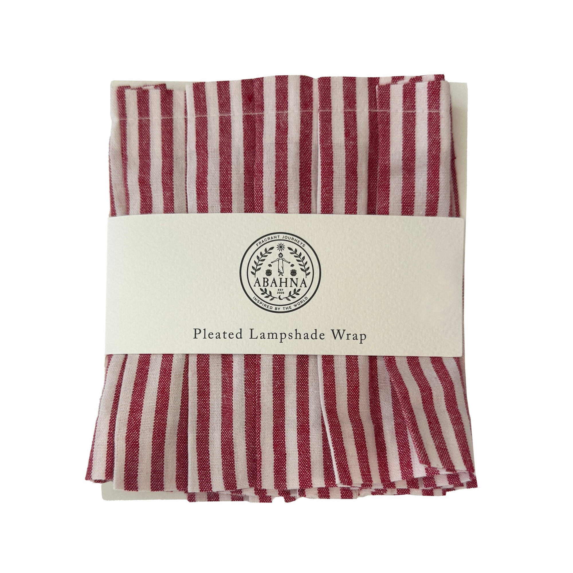 Pleated Lamp Shade For Cordless Lamp - Pink & White