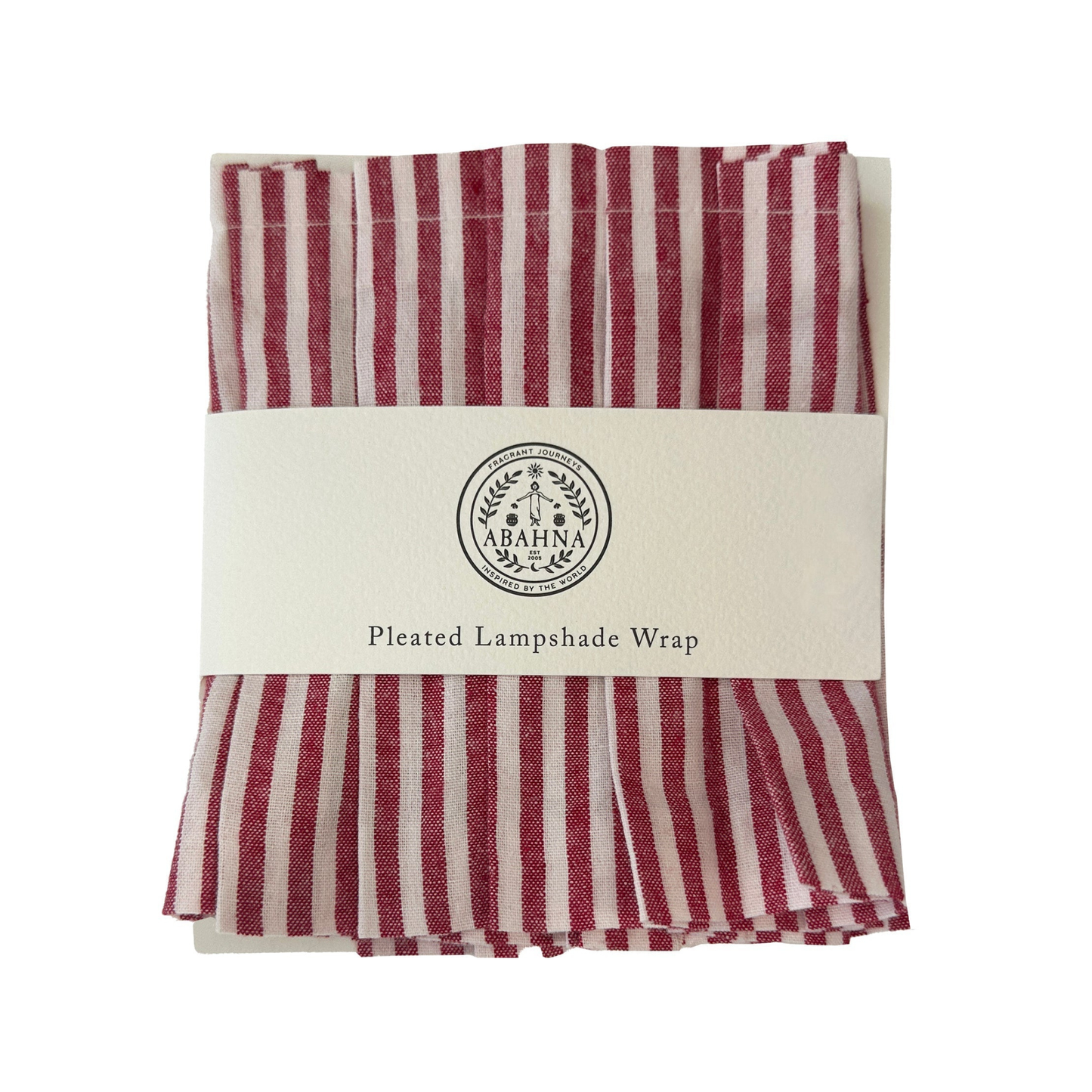 Pleated Lamp Shade For Cordless Lamp - Pink & White