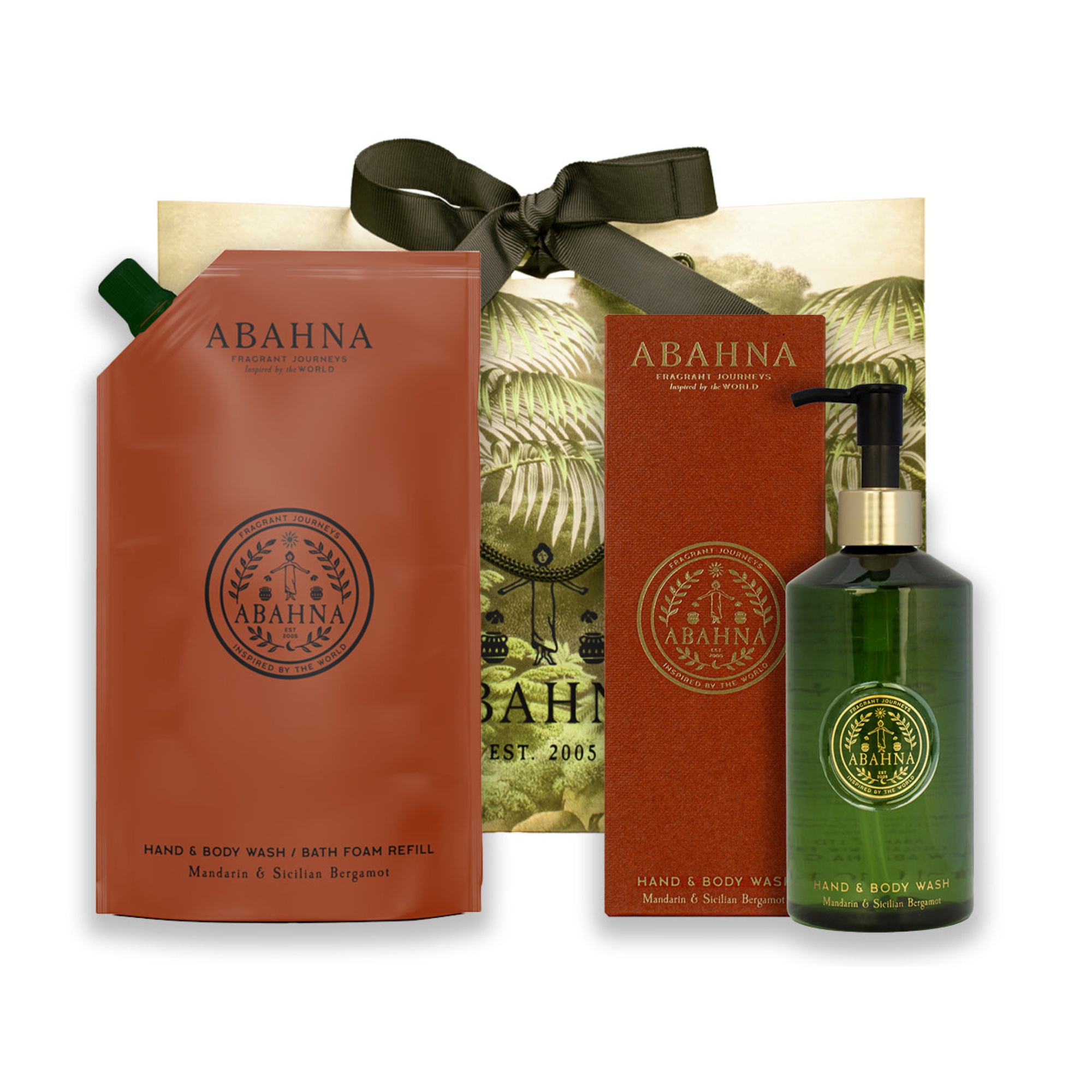 Hand & Body Wash Refill Set - Mandarin & Sicilian Bergamot