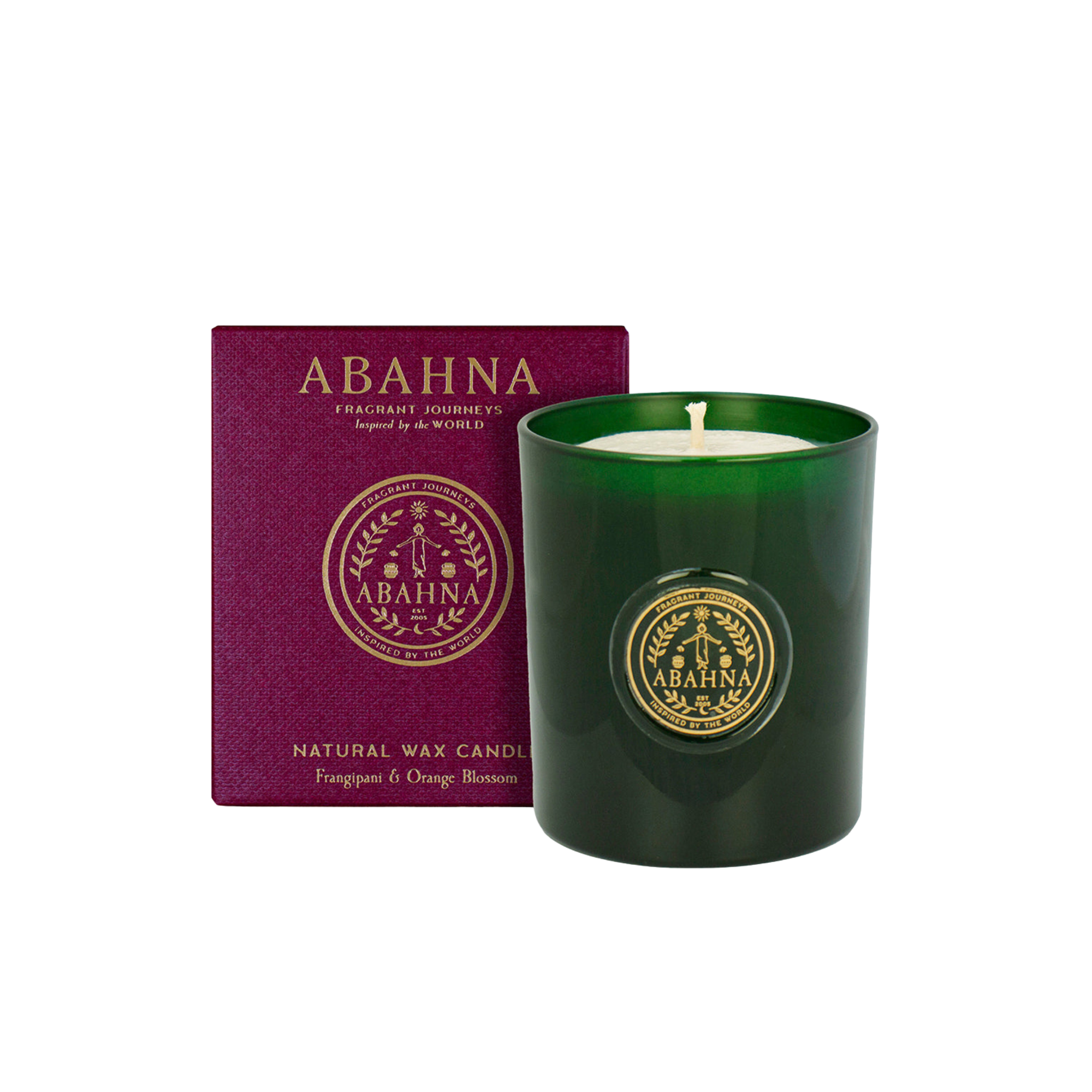 Natural Wax Candle  - Frangipani & Orange Blossom