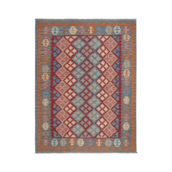 Gashgai Kilim · Hand-woven – Red, 206x159 cm