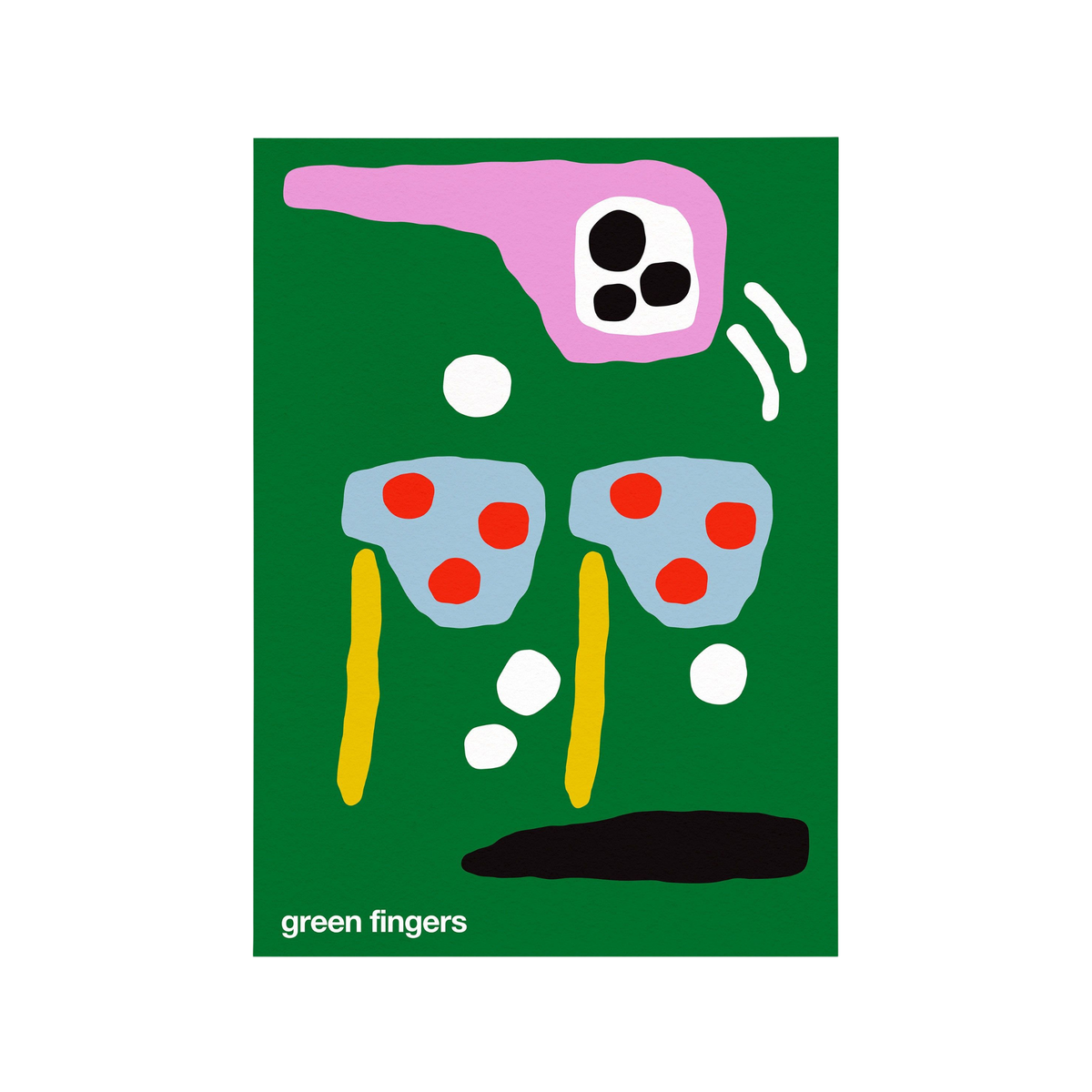 Green Fingers Print - Green