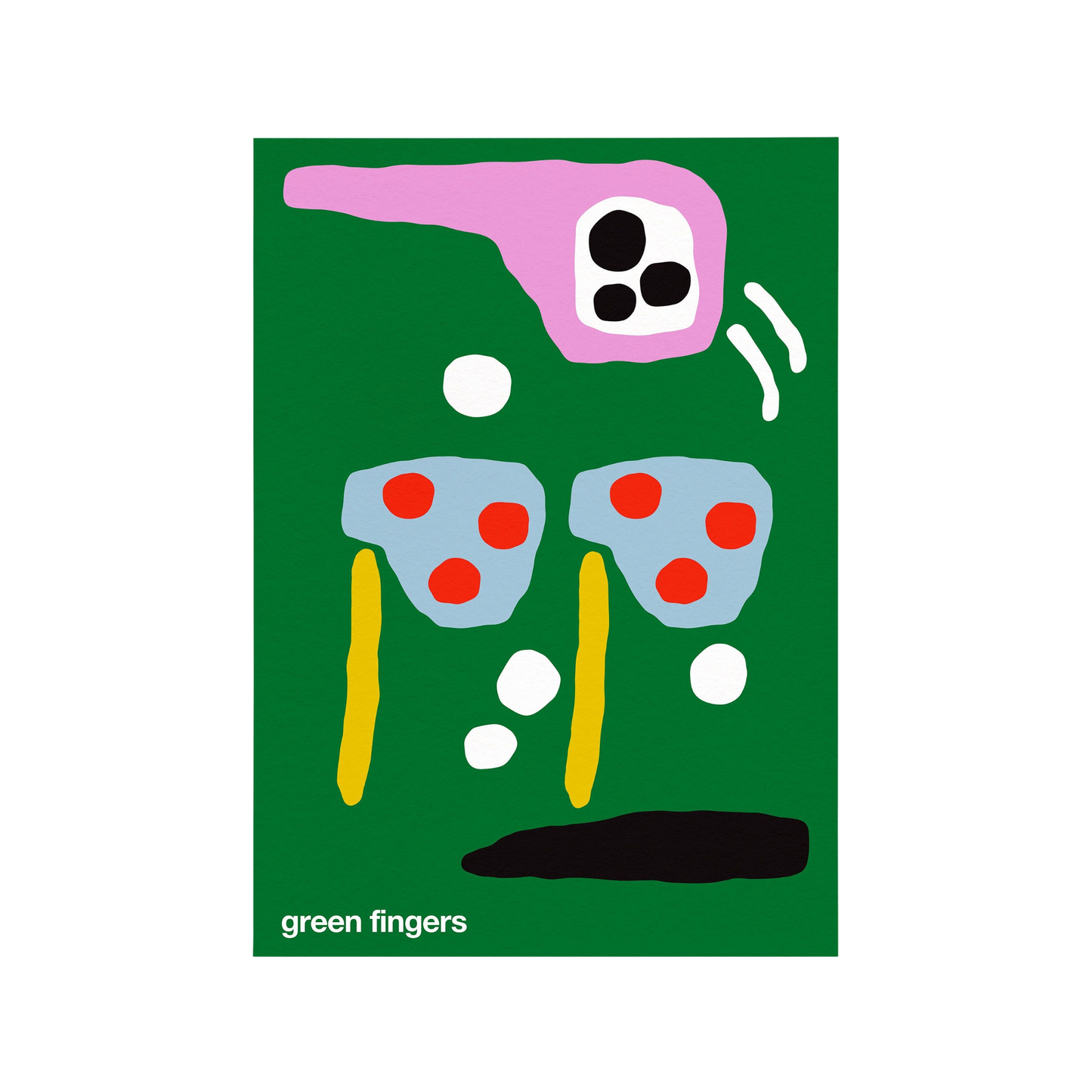 Green Fingers Print - Green