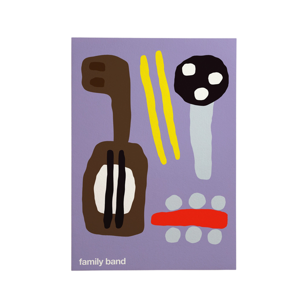 Family Band Print - Purple