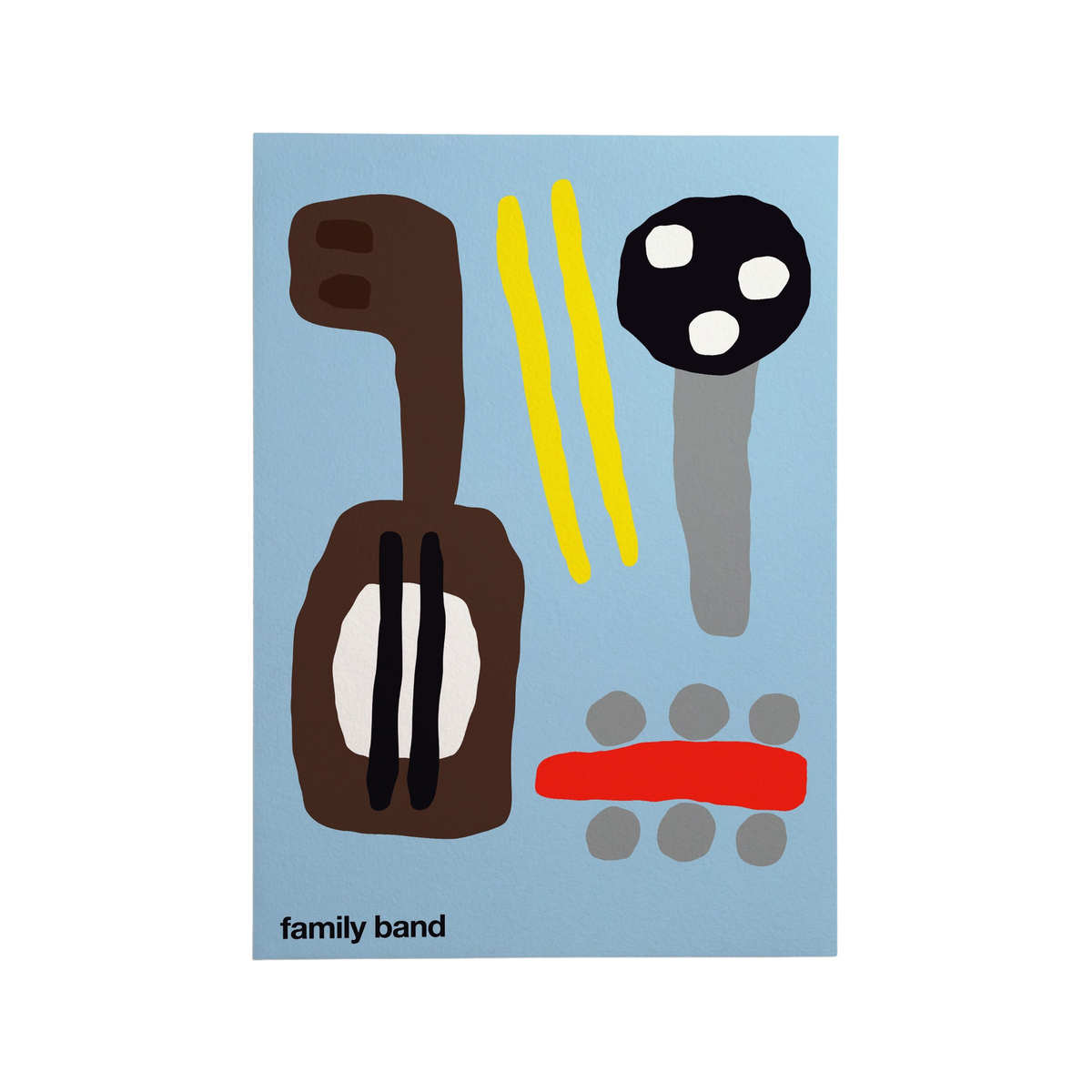 Family Band Print - Blue