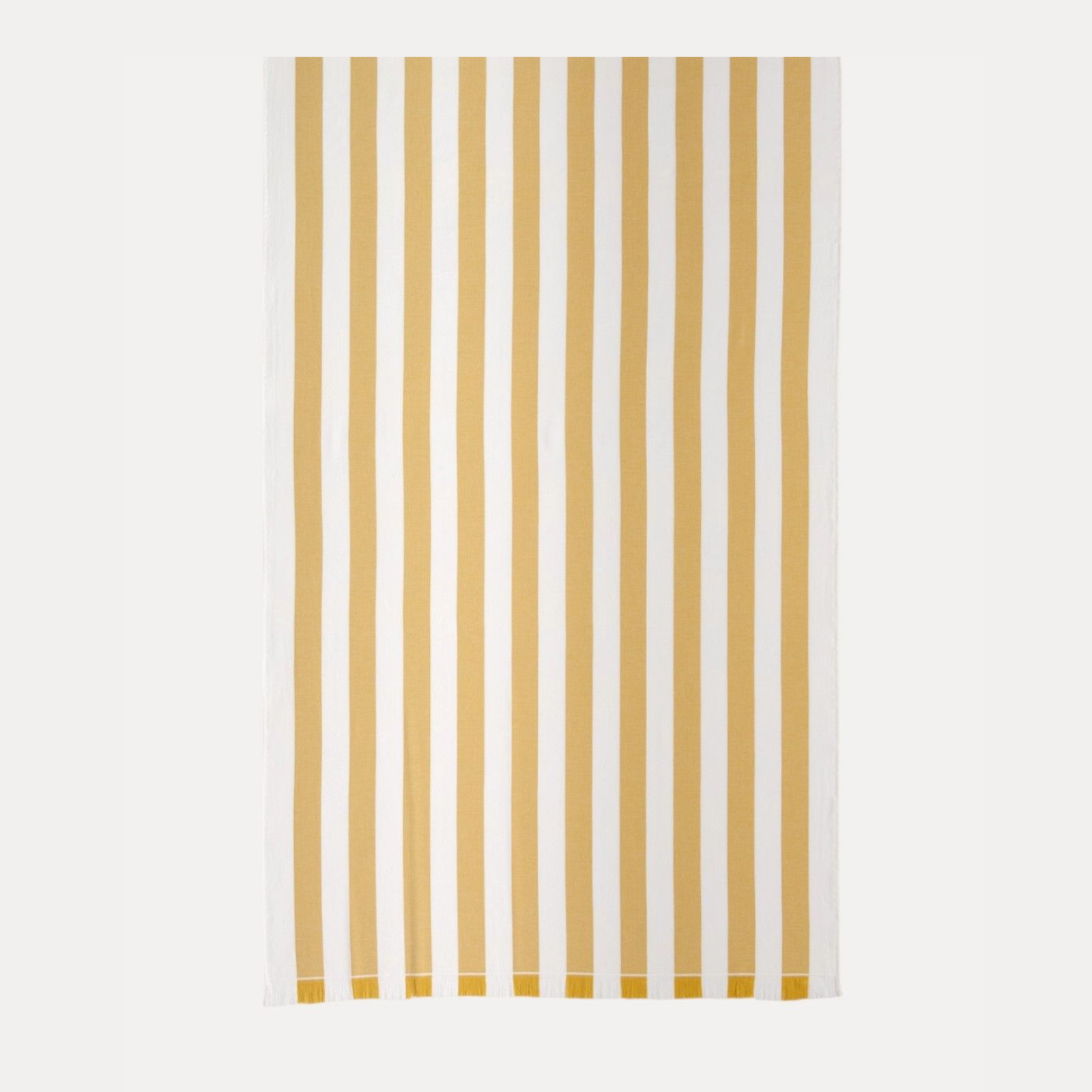 Yellow Striped Beach Towel