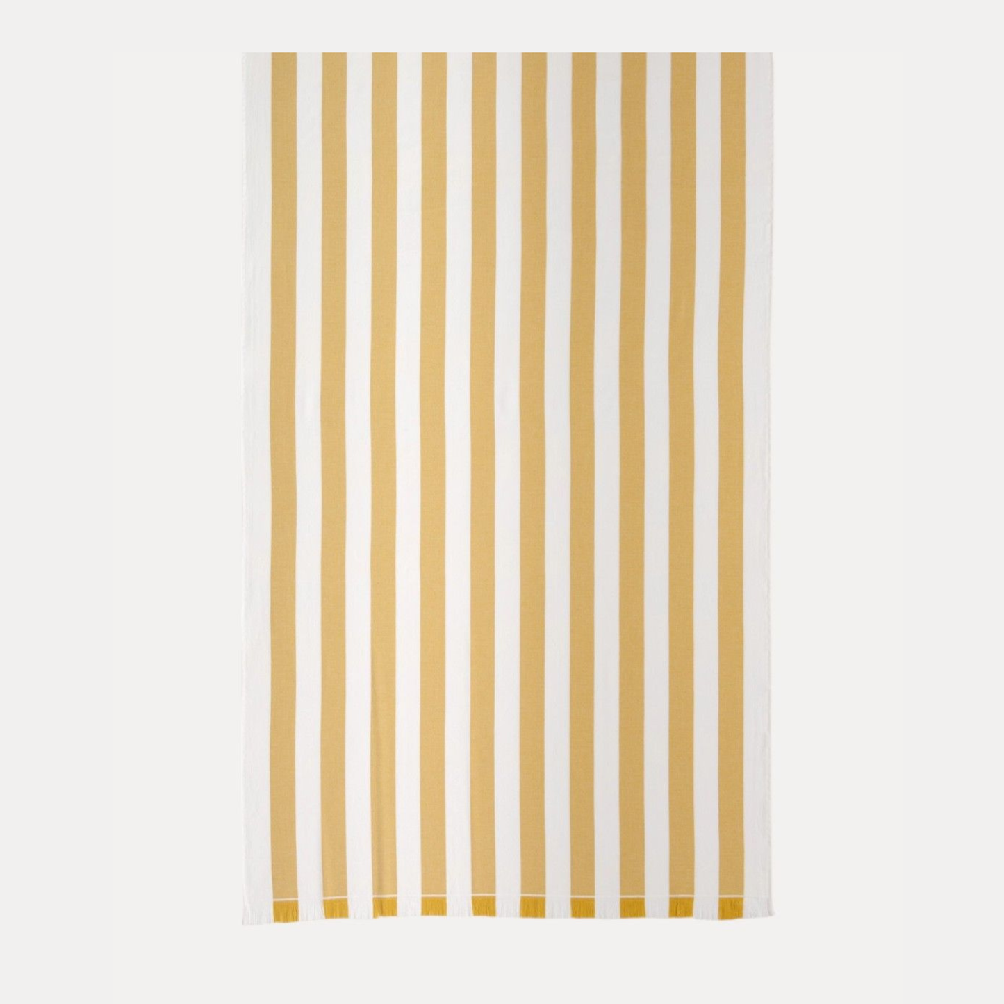 Yellow Striped Beach Towel