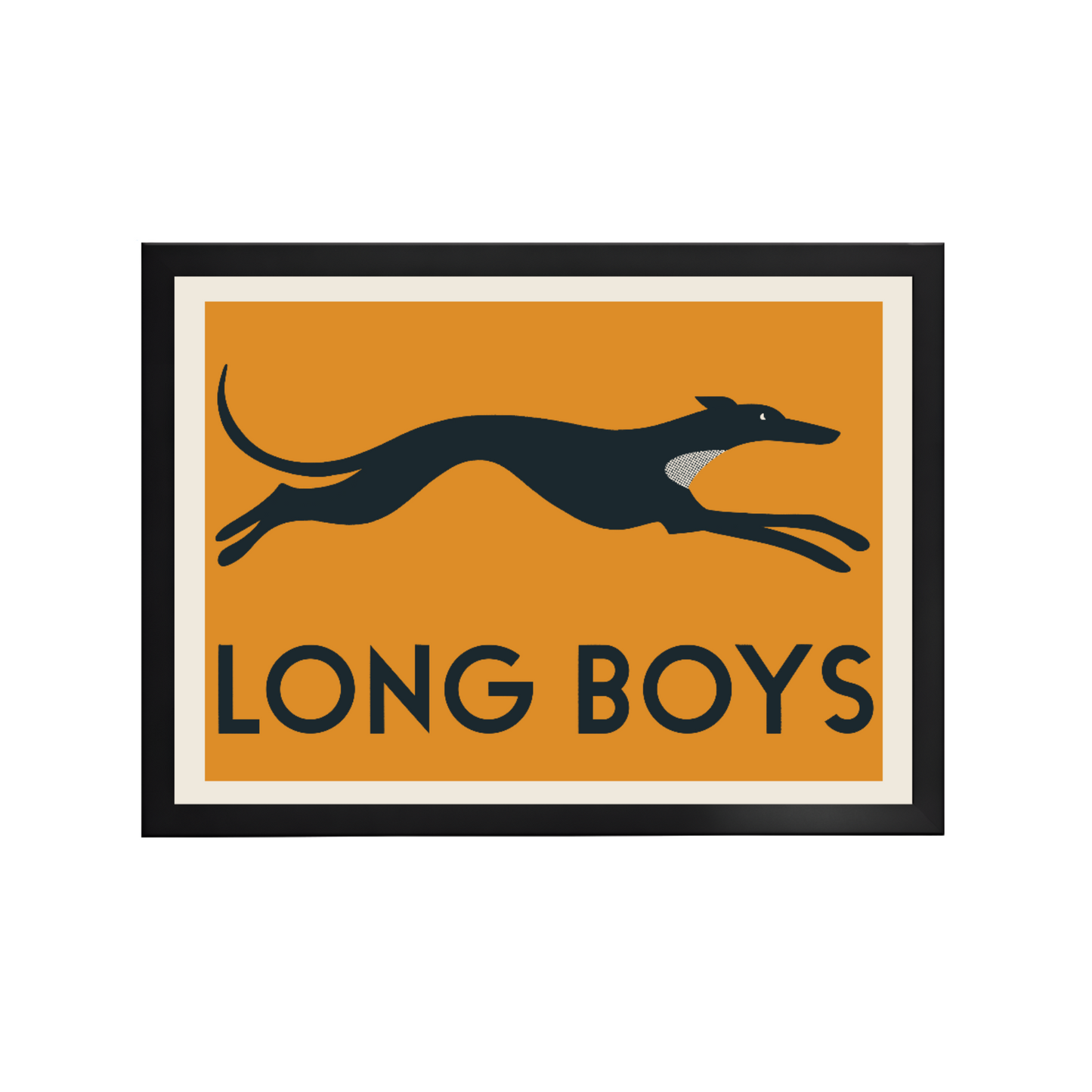 Long Boys Grey Hound Dog Print