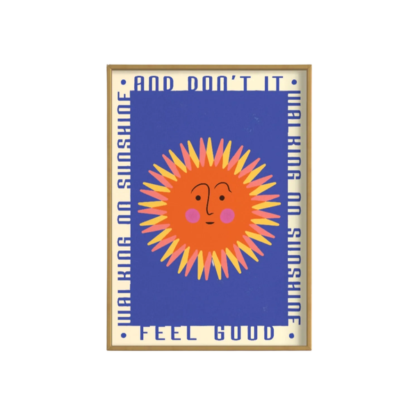 Walking on Sunshine Retro Print