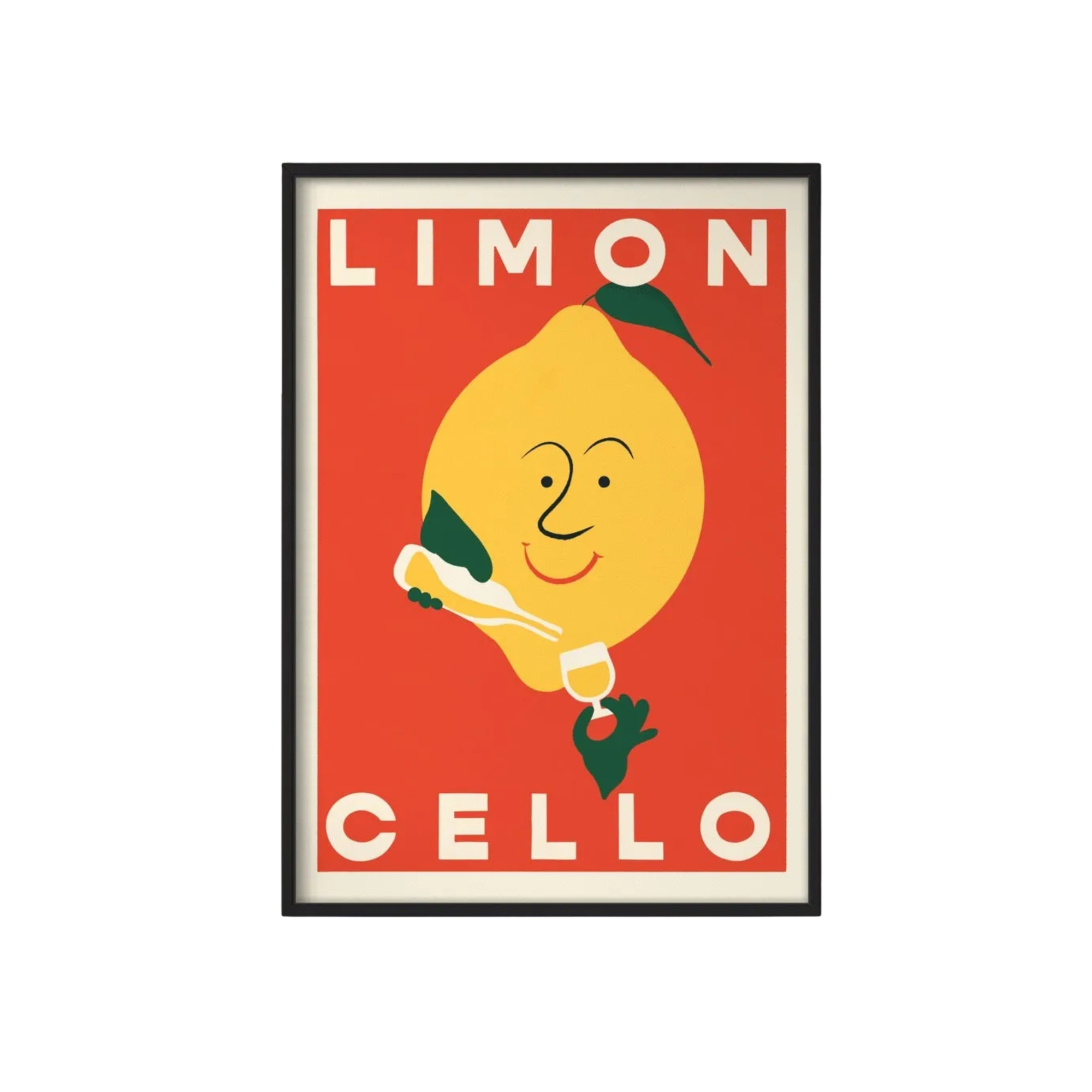 Limoncello Retro Drinks Print