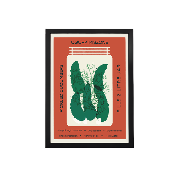 Polish Pickled Cucumbers Kitchen Print