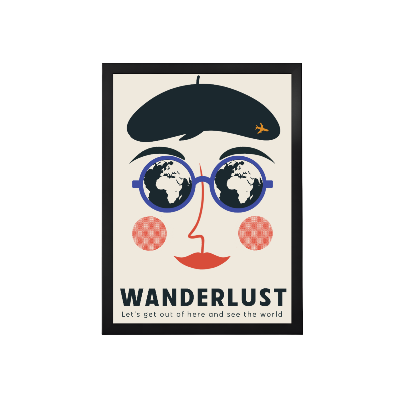 Wanderlust Retro Travel Print