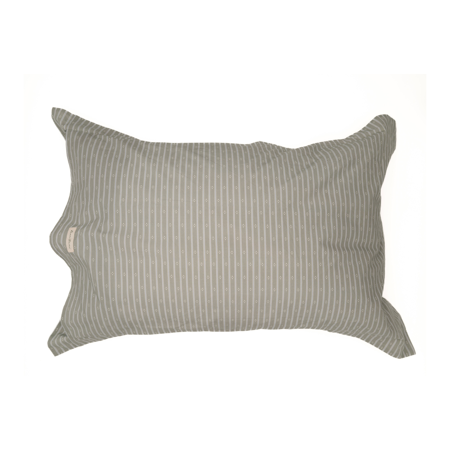 Minni Ticking King Pillowcase - Alpine Green