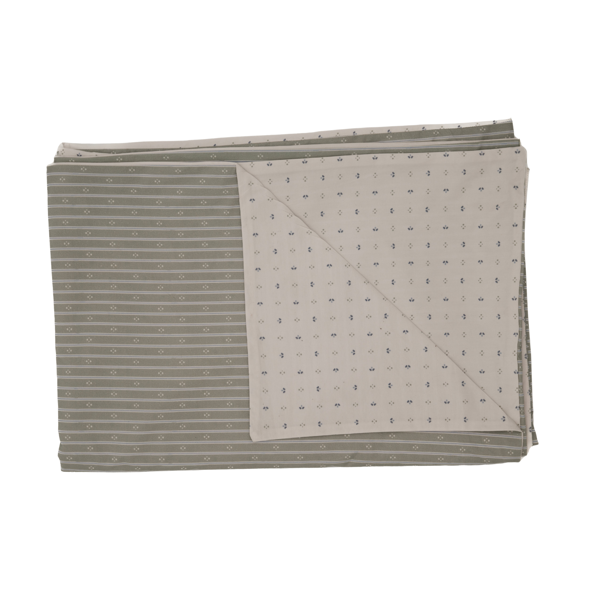 Minni Ticking Bedding Set - Alpine Green