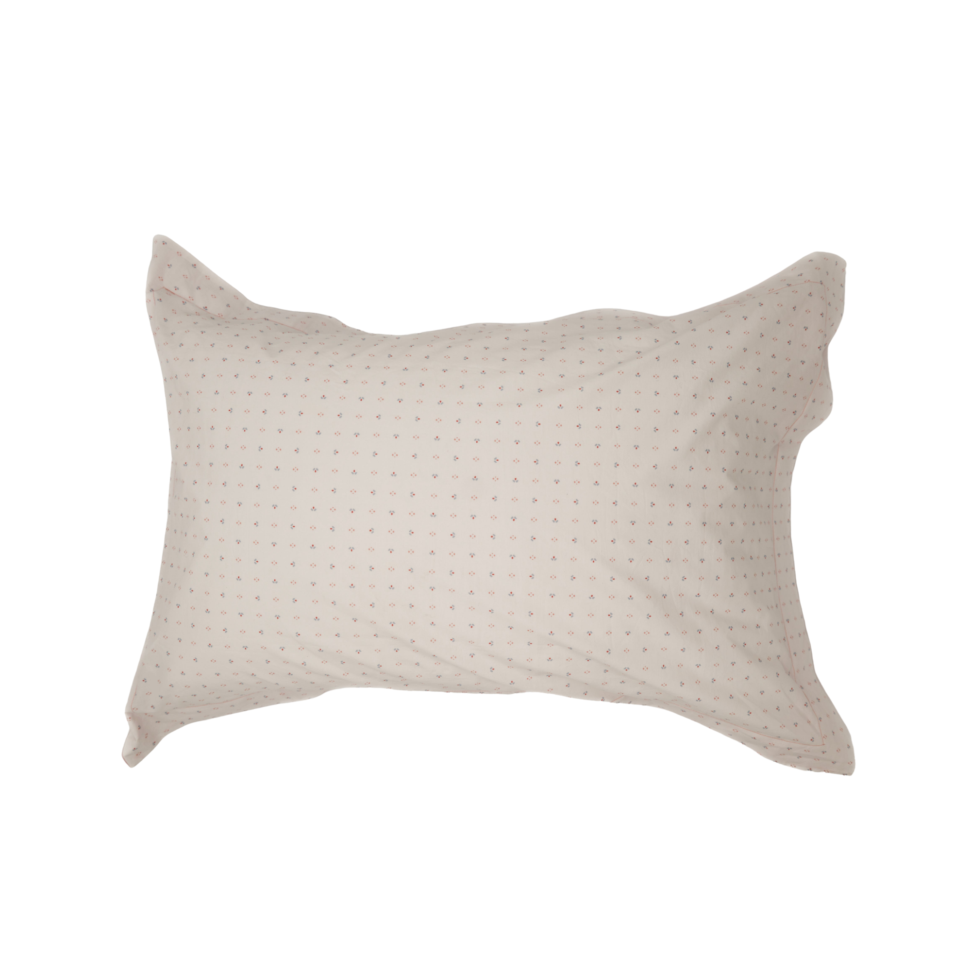 Minni Ticking Pillowcase - Soft Red