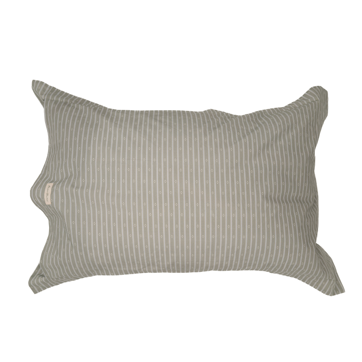 Minni Ticking Pillowcase - Alpine Green