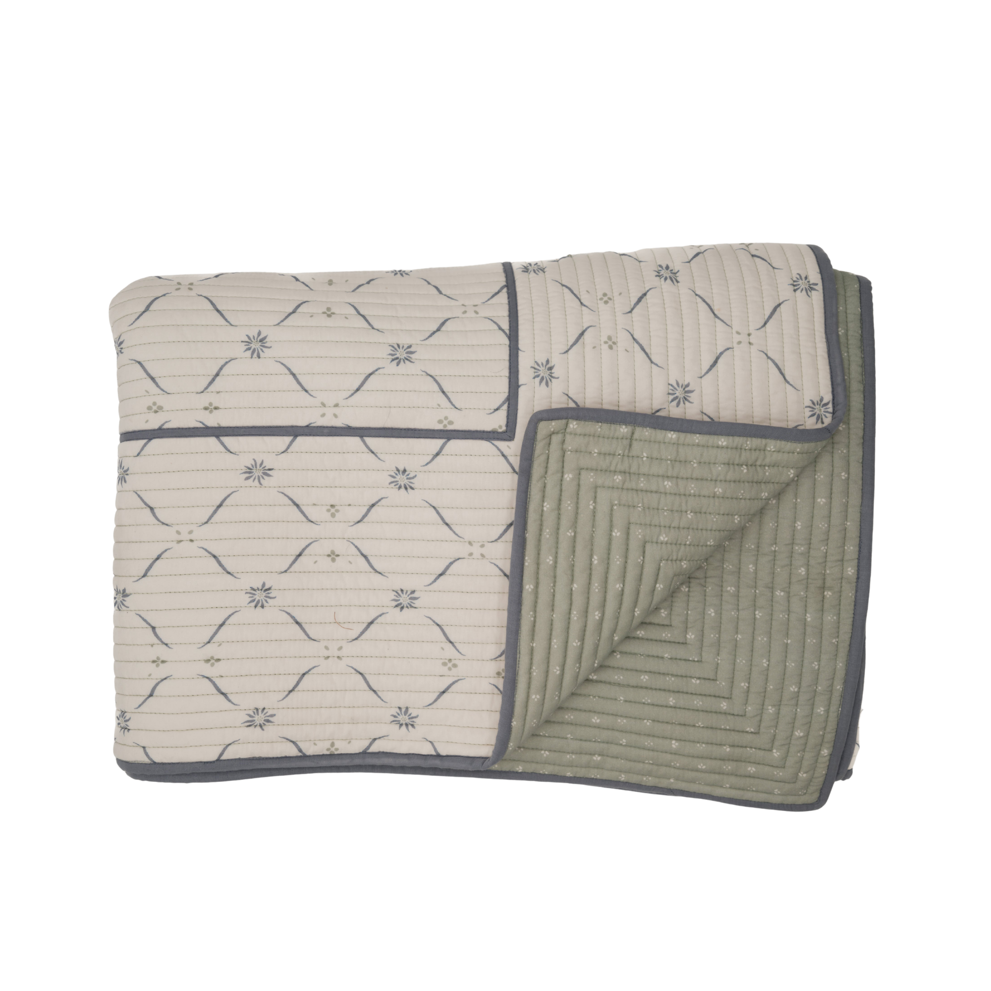 Edelweiss Trellis Quilt - Alpine Green