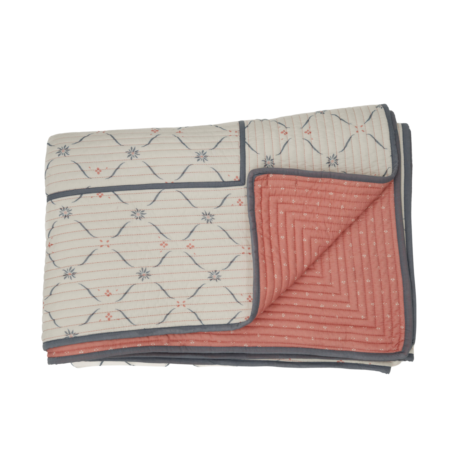 Edelweiss Trellis Quilt - Soft Red