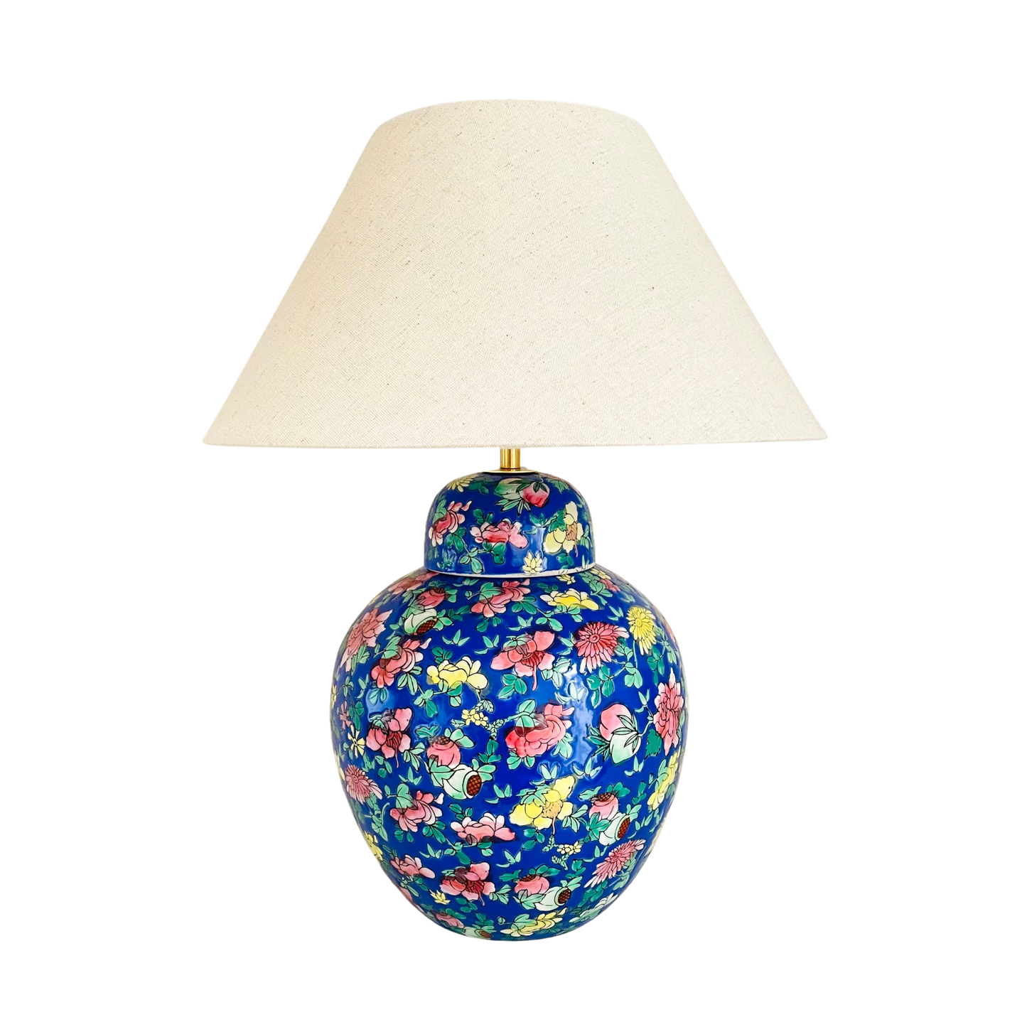Antique Flower Jar Lamp