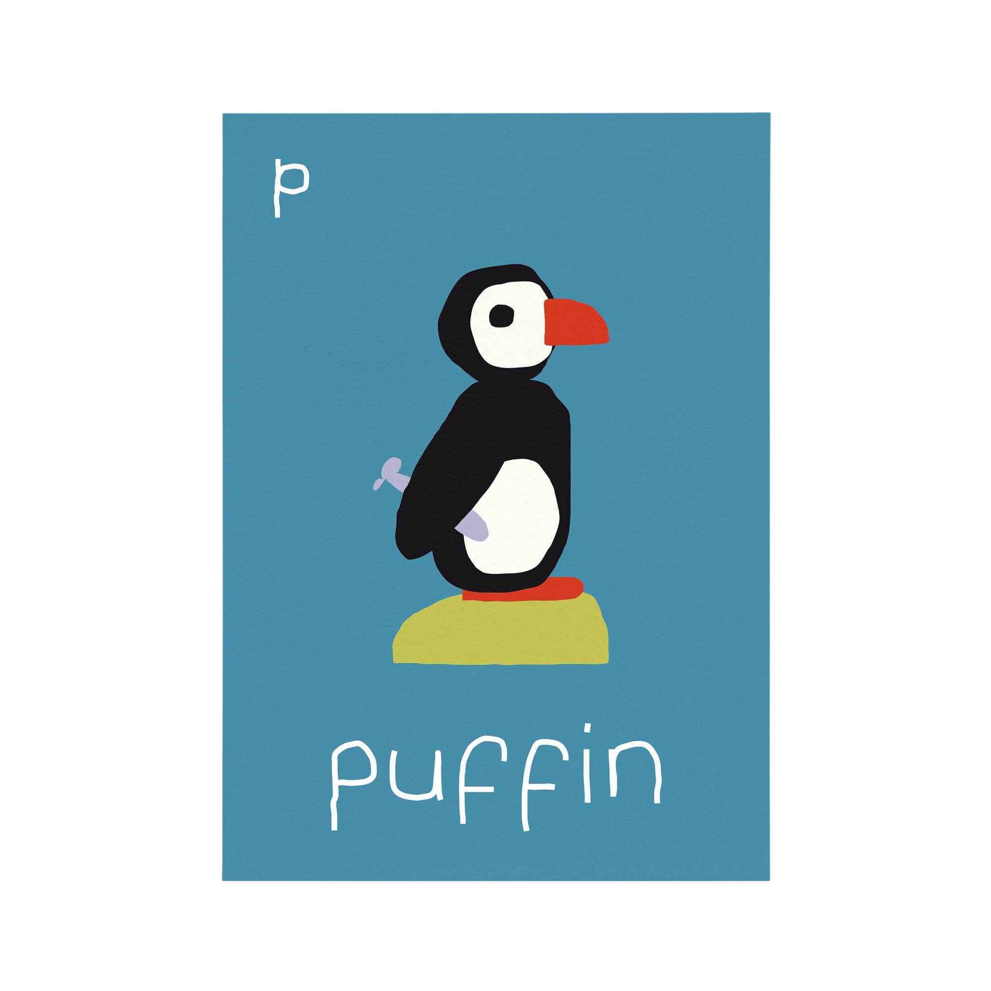 P for Puffin Art Print