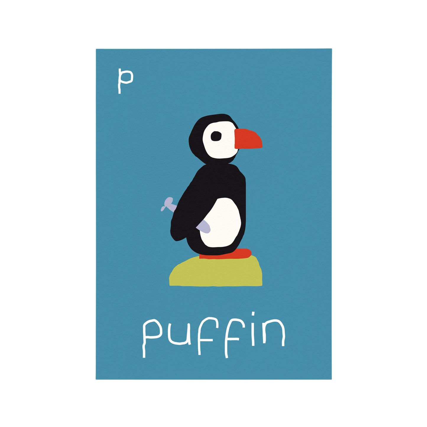 P for Puffin Art Print