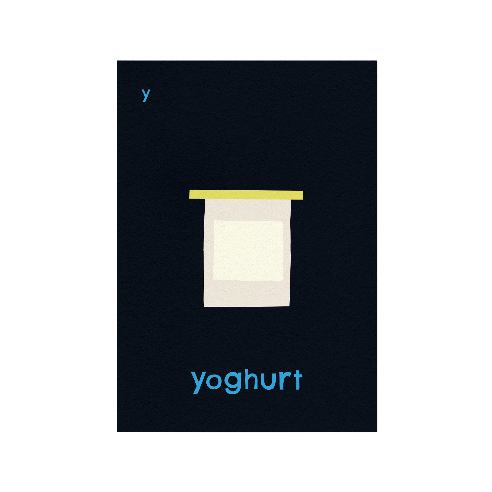 Y for Yoghurt Art Print