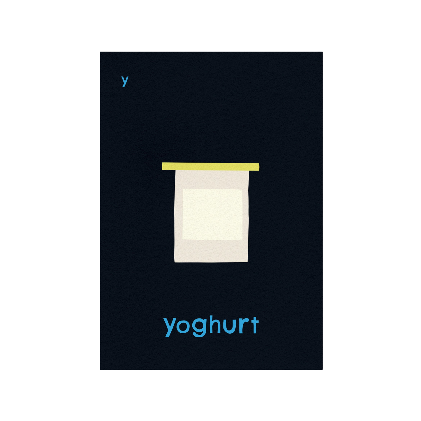Y for Yoghurt Art Print
