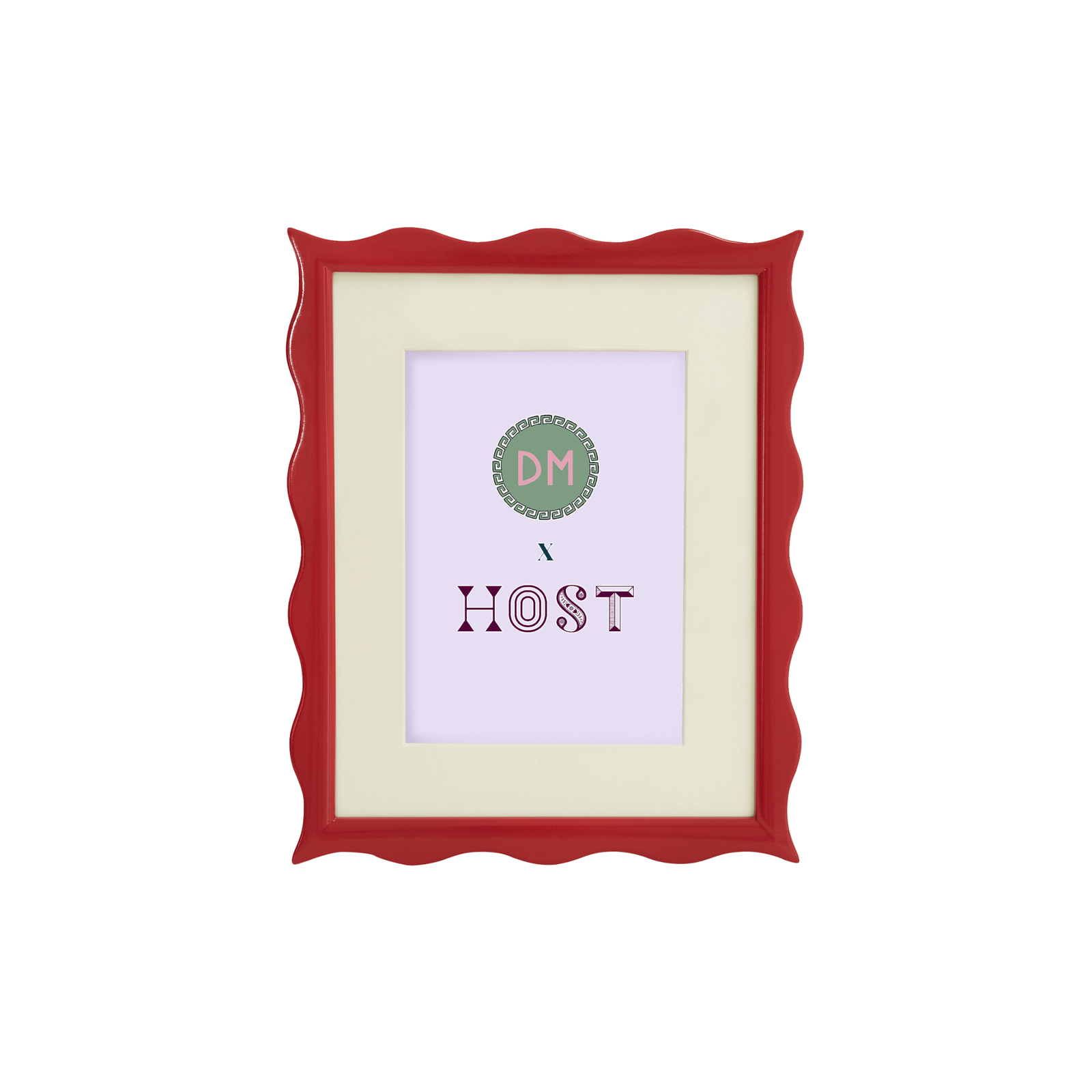 HOST x DM Small Ripple Red Frame A5